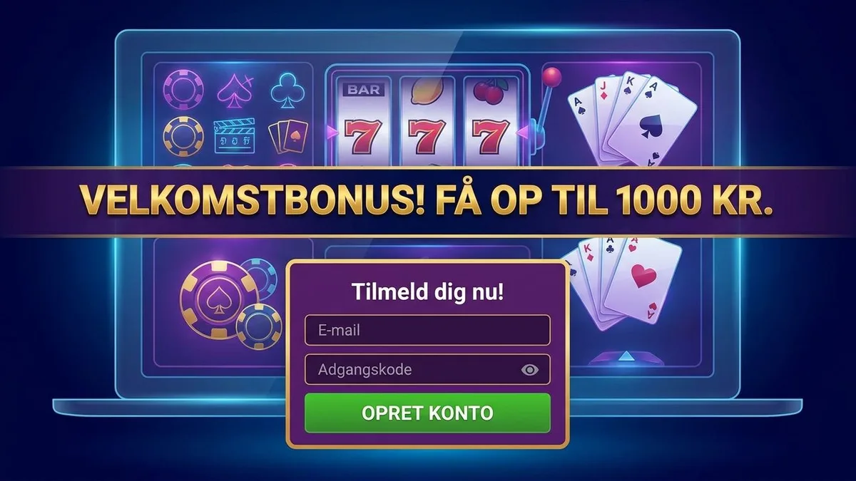 Opret konto med bonus